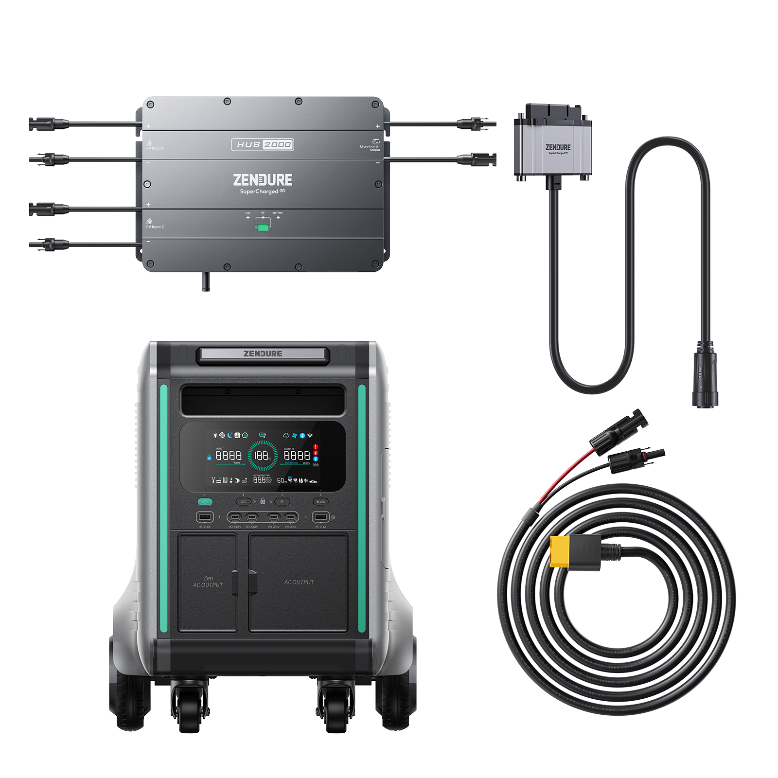 Hub 2000 + SuperBase V Plug and Play Solar System